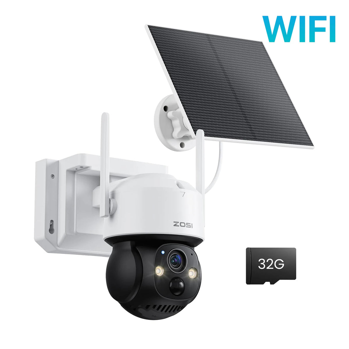 ZOSI 4MP 4G/WiFi Outdoor Battery Camera Solar Charging 15000mAH Waterproof Human Track Home Security CCTV Video Surveillance