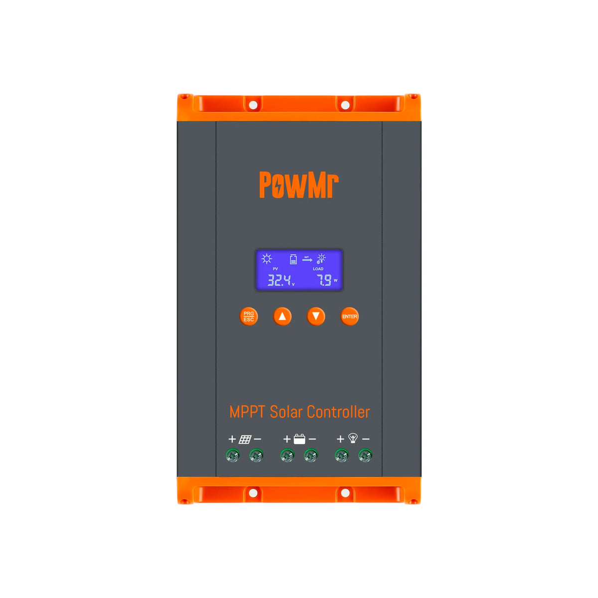 PowMr MPPT 60A 40A 30A 20A LCD Solar Charge Controller 12V 24V 36V 48V Auto Battery Solar Panel Smart Regulator Support Lifepo4