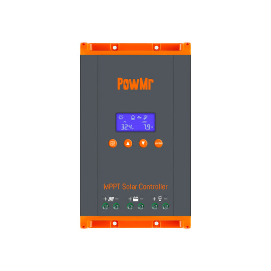 PowMr MPPT 60A 40A 30A 20A LCD Solar Charge Controller 12V 24V 36V 48V Auto Battery Solar Panel Smart Regulator Support Lifepo4