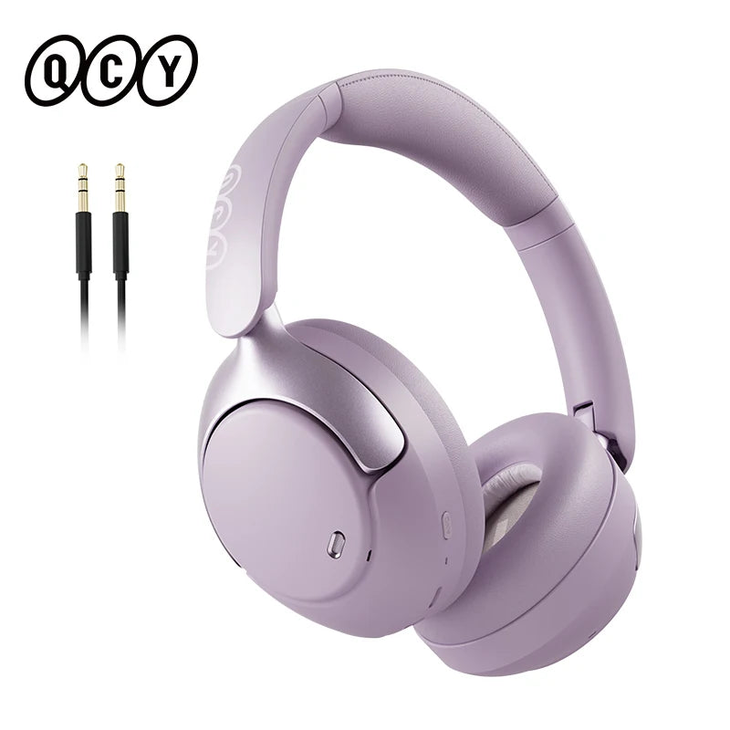 QCY H3 PRO Adaptive ANC Wireless Headphones Over Ear Headset 50dB with LDAC Hi-Res Wireless Audio Bluetooth 5.4 Dual Connection