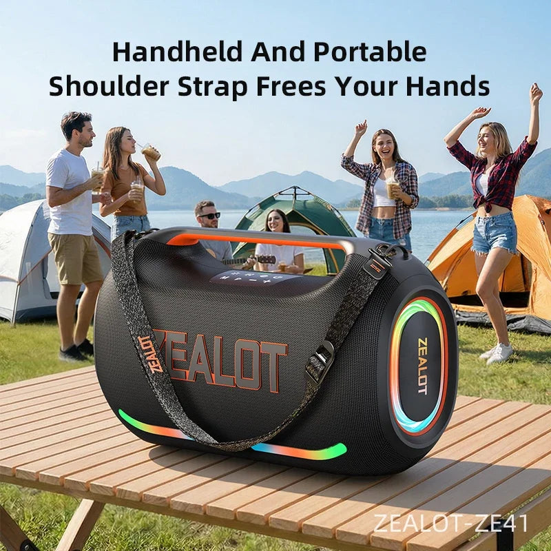 US-ZEALOT-ZE41 300W Big Power Portable Bluetooth Speaker Wireless TWS Subwoofer Bluetooth Speaker Waterproof Mobile HIFI Quality