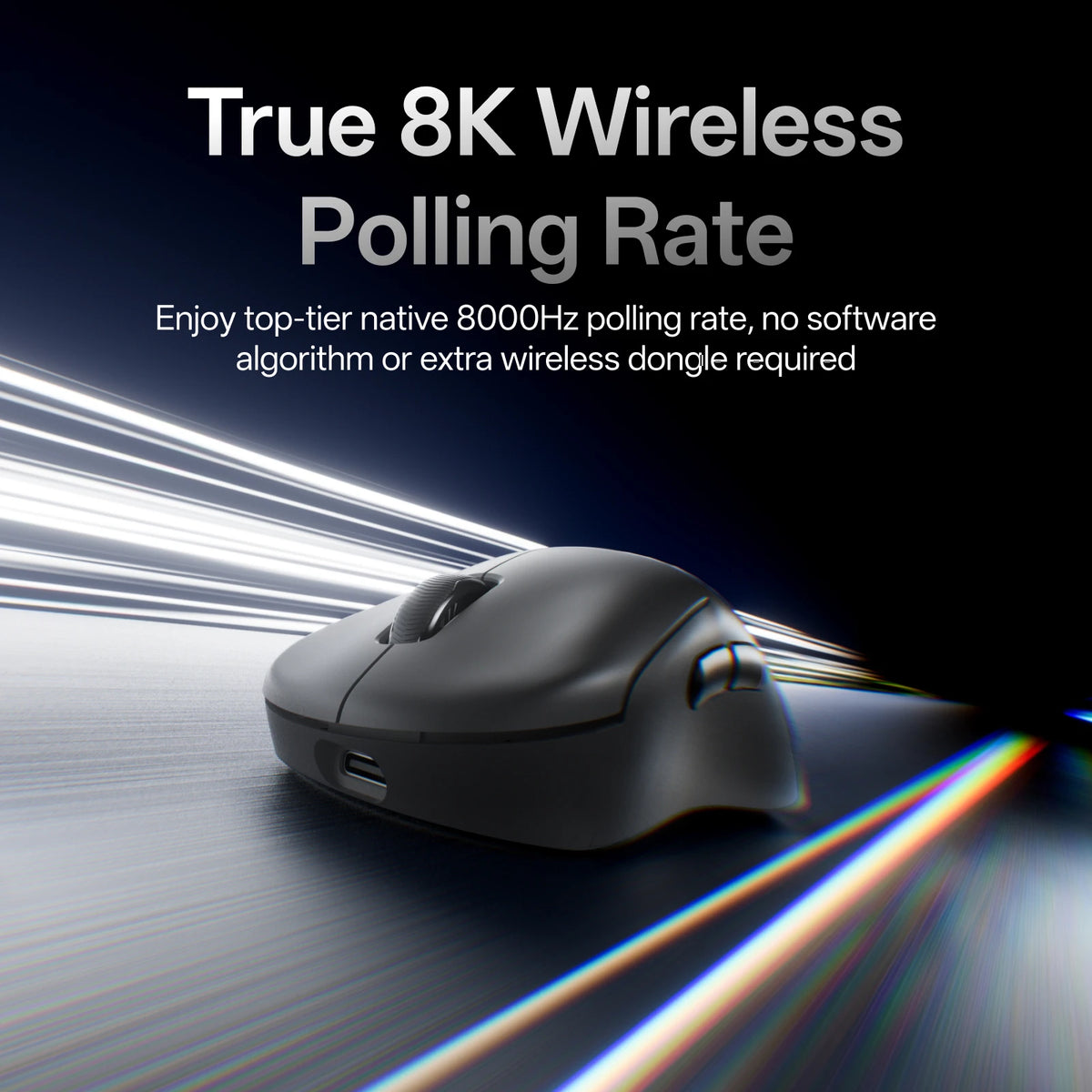Rapoo VT3S MAX / VT3S Wireless Gaming Mouse 30K/26K DPI True 8K Wireless Polling Rate 49g Lightweight Up to 750 Hour Battery 8 Programmable Buttons On-Board Memory Esports Laptop Gaming Mice Compatible with Windows Mac