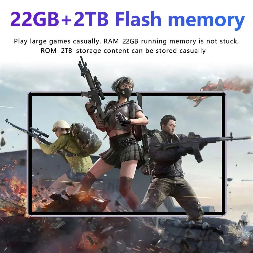 2026 Pad 16 Pro 12 inch Tablet Android 16 GPS WIFI 24GB 2TB 20000mAh 5G Dual Card Snapdragon 8gen3 10 Core Original Android Tab