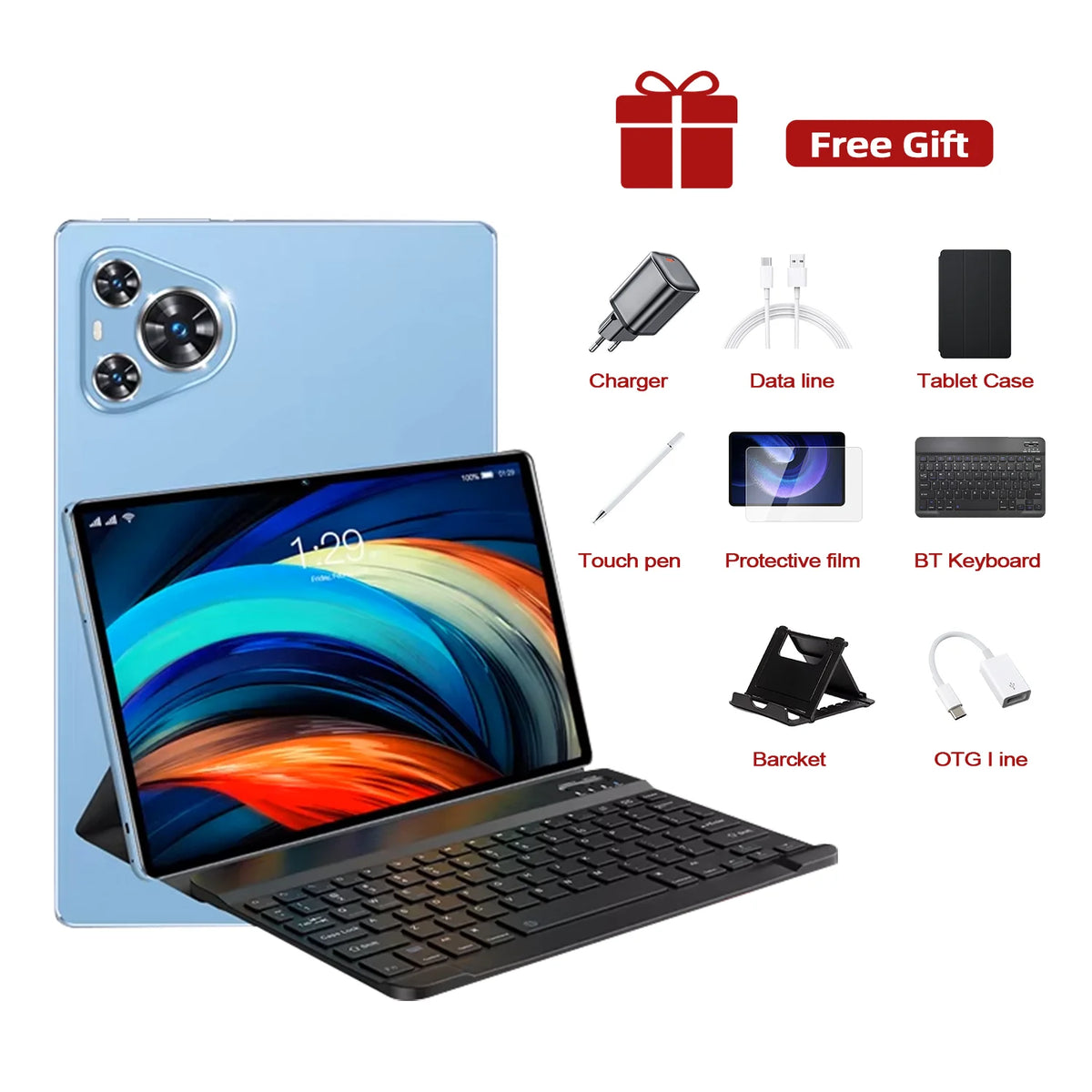 2026 Pad 16 Pro 12 inch Tablet Android 16 GPS WIFI 24GB 2TB 20000mAh 5G Dual Card Snapdragon 8gen3 10 Core Original Android Tab