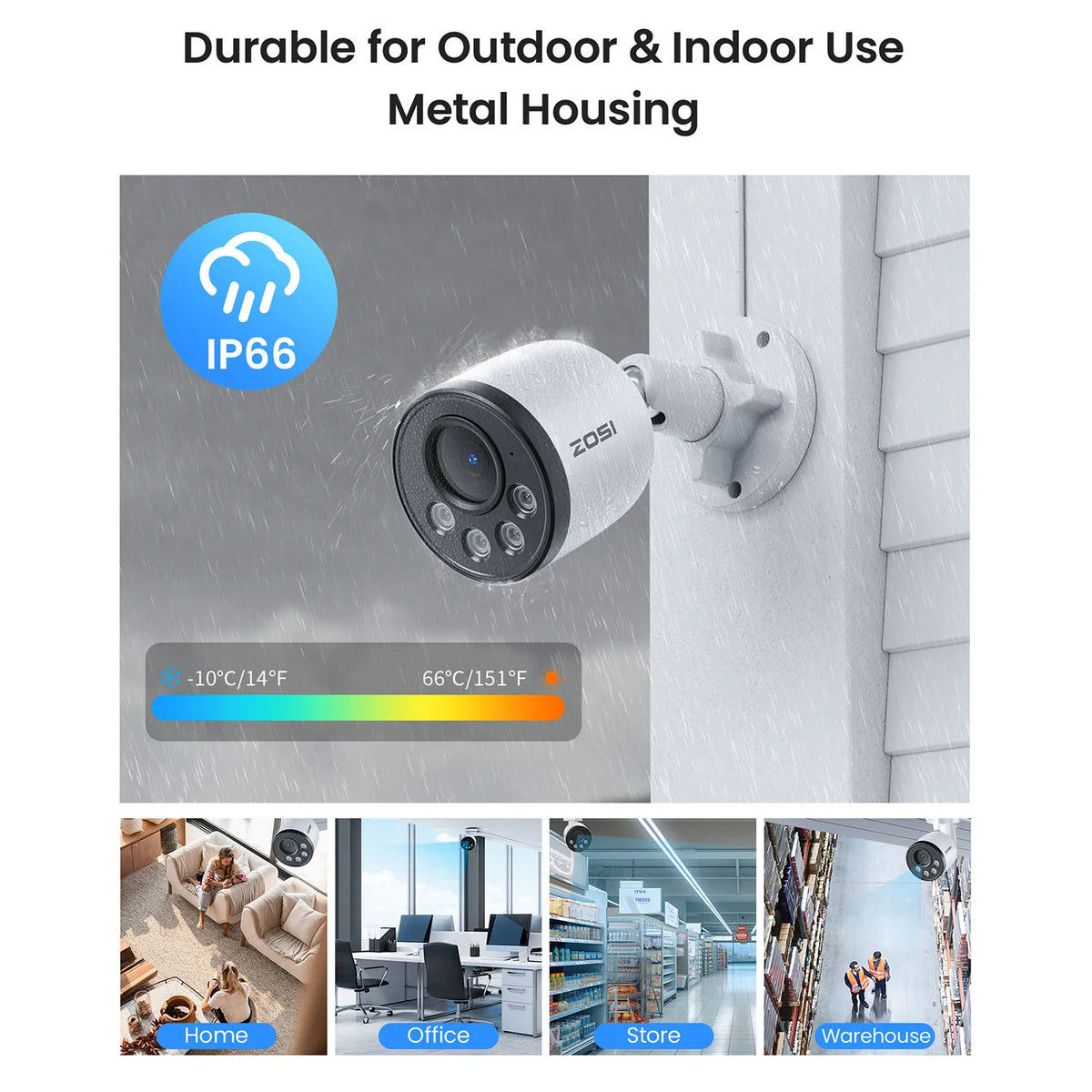 ZOSI 4K PoE NVR Security Camera System 8MP Weatherproof Wired PoE Cameras H.265+ 4K/8MP 8CH CCTV NVR for Home 24/7 Surveillance